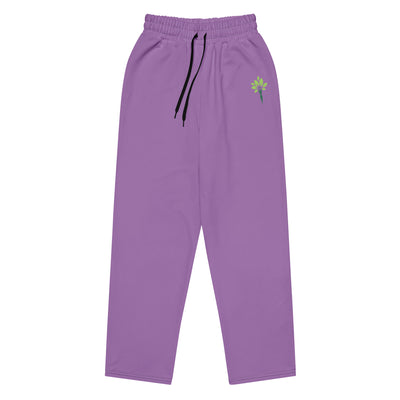 Wide-Leg Joggers – Purple