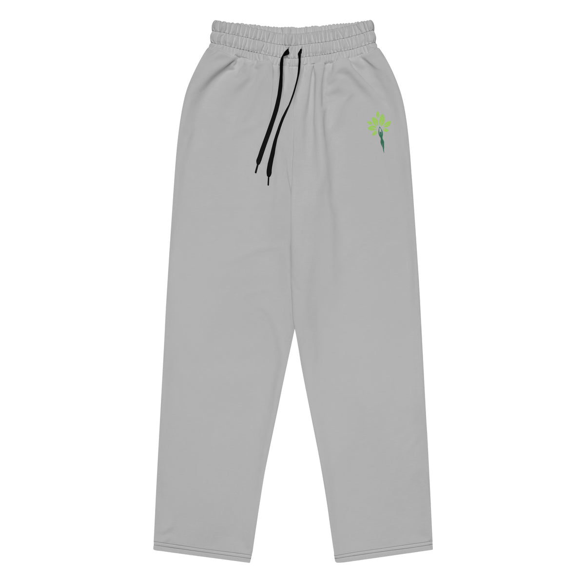 Wide-leg joggers in Heather Grey
