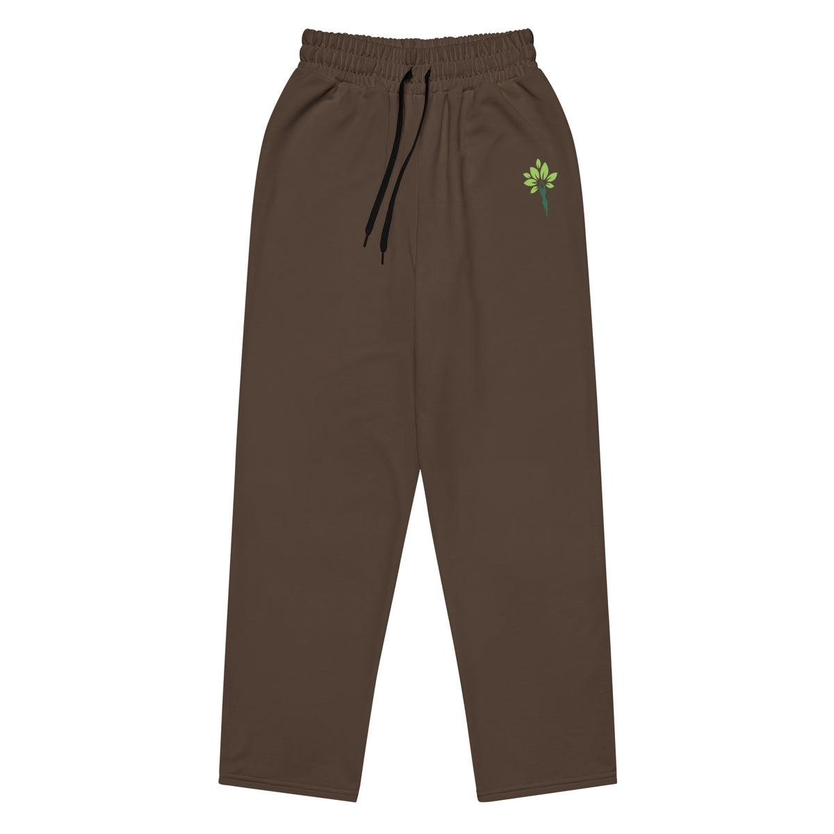 Wide-leg joggers in Chocolate Brown