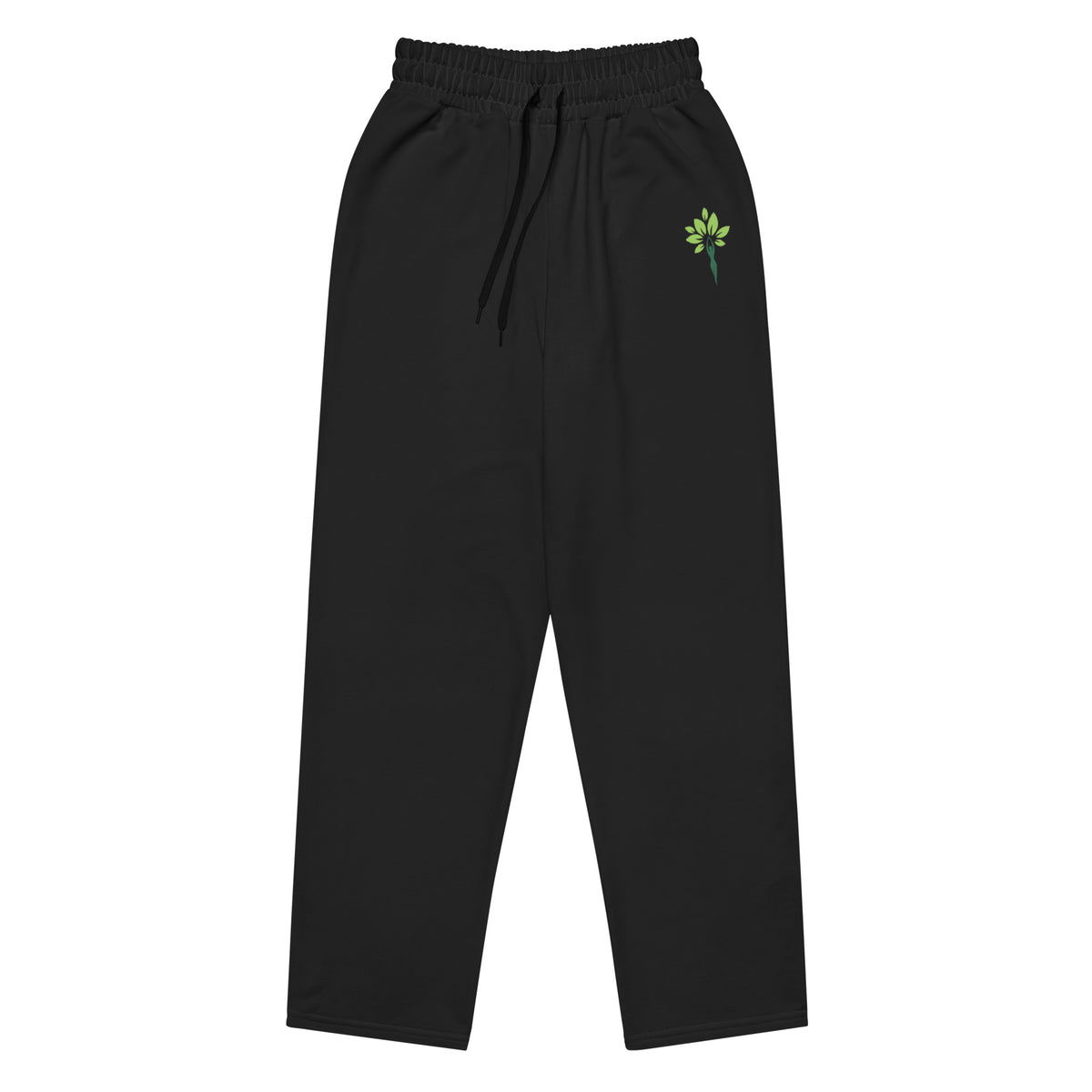 Wide-leg joggers in Black