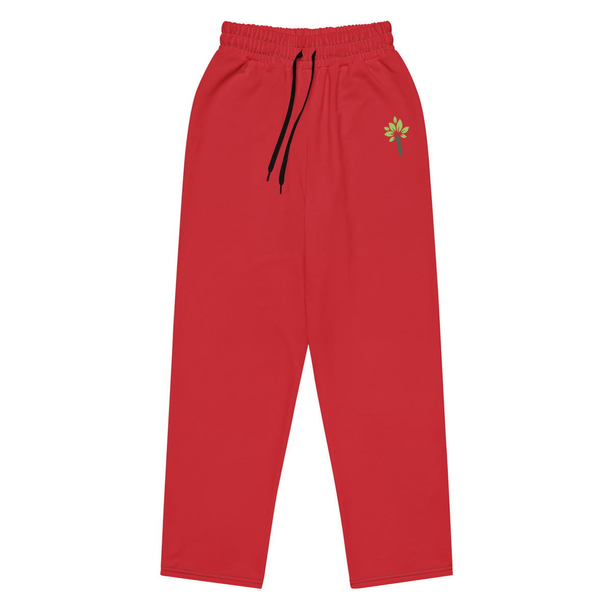 Wide-leg joggers in Red