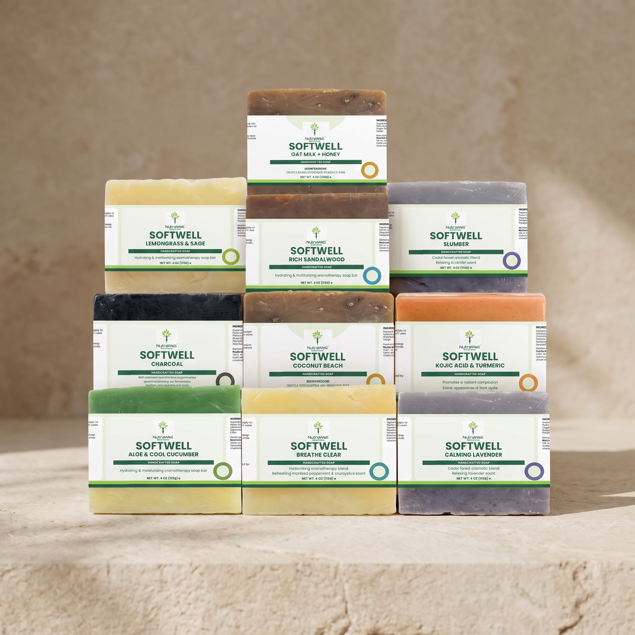 NutraWell Complete Soap Collection bundle with ten soaps