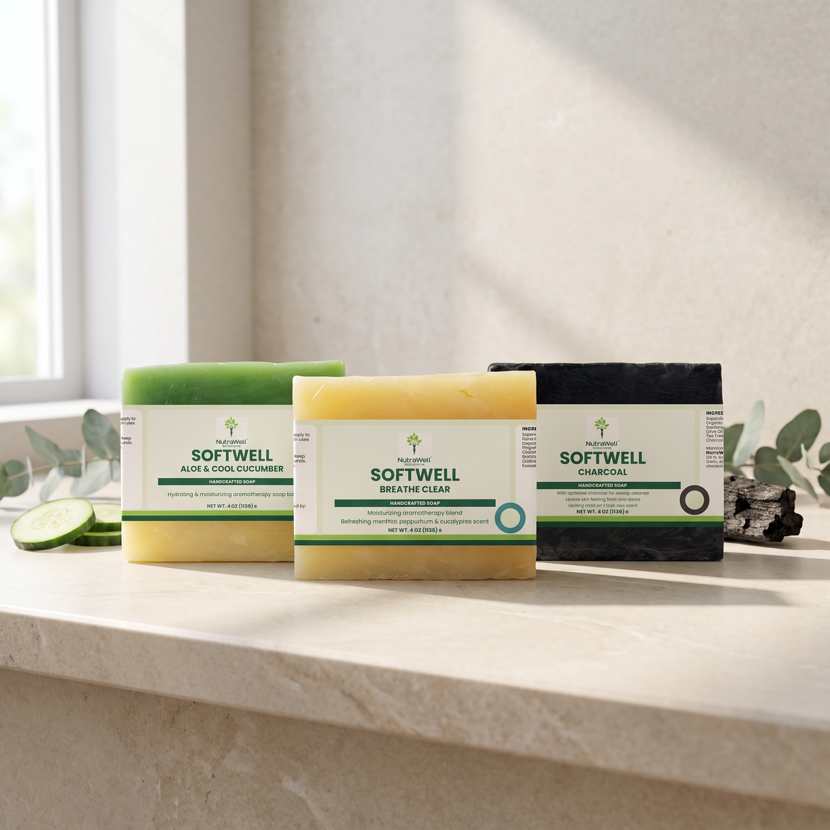 NutraWell Fresh and Clear Soap Trio bundle