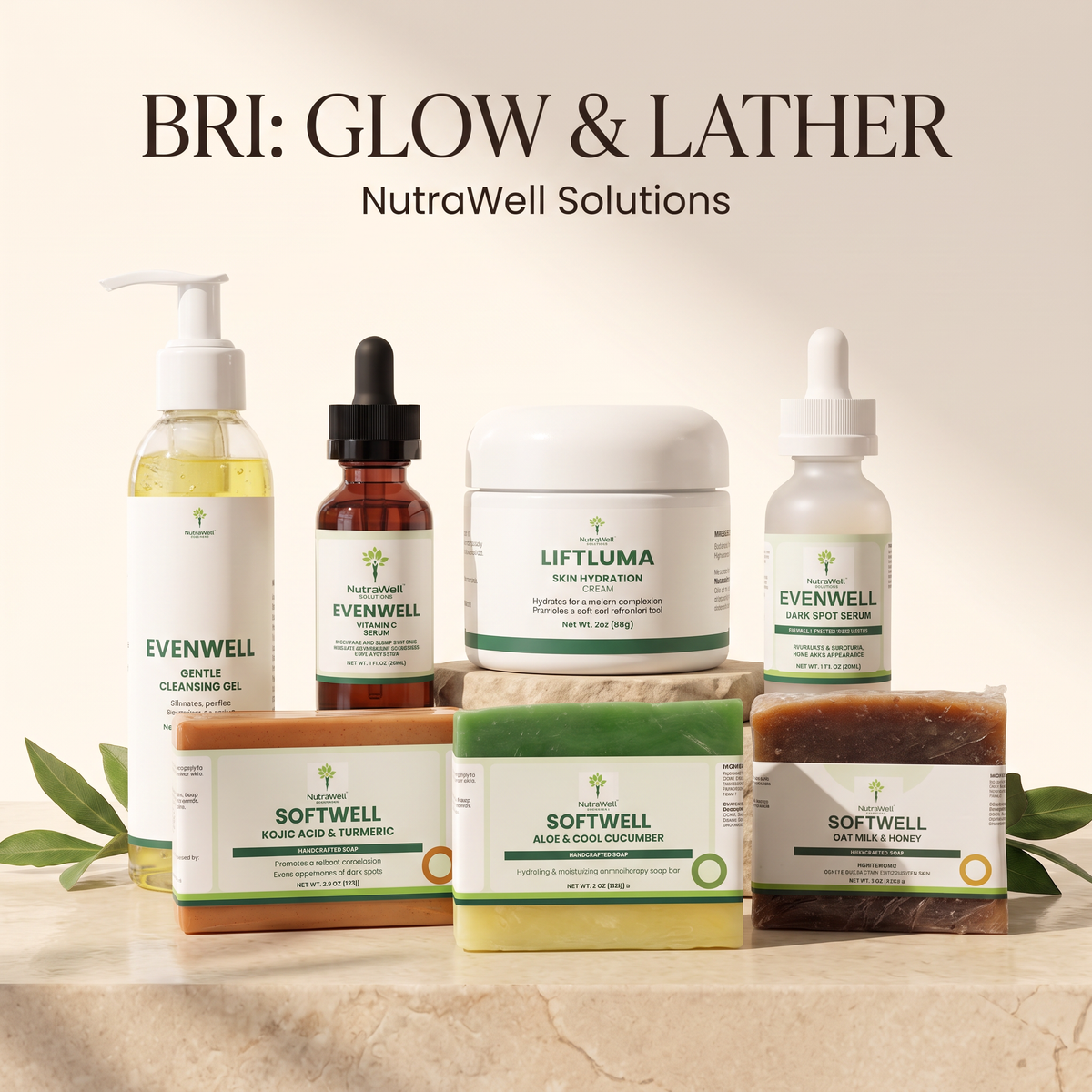 Bri: Glow and Lather bundle, option A
