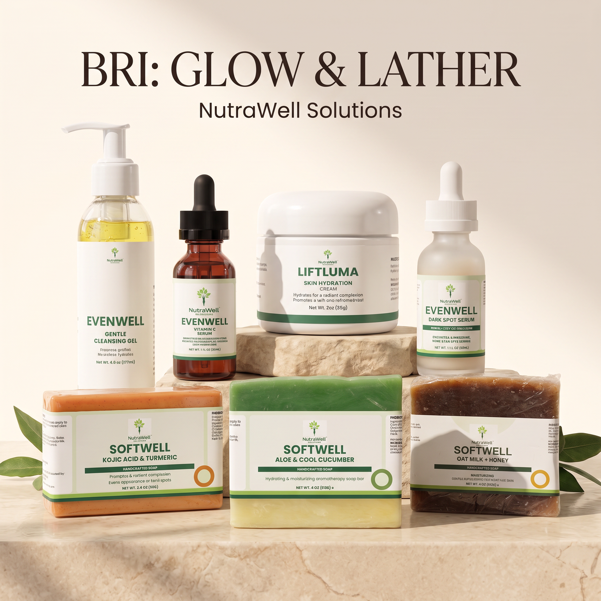 Bri: Glow and Lather bundle, option B